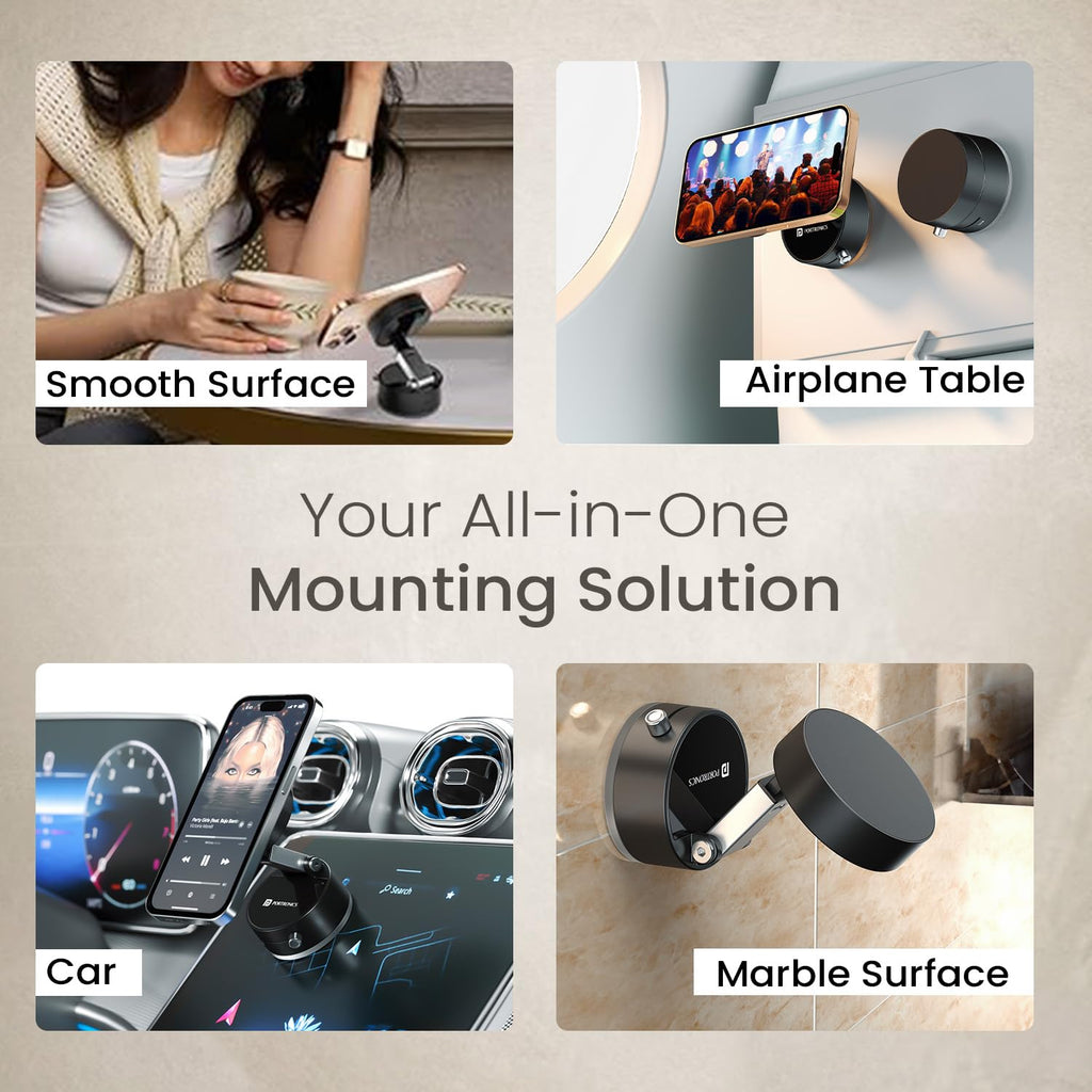Mobimagnet Vacuum Magnetic Suction Phone Holder